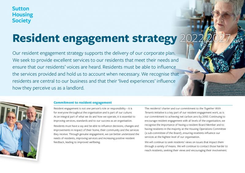 SHS Resident engagement strategy 2022-27