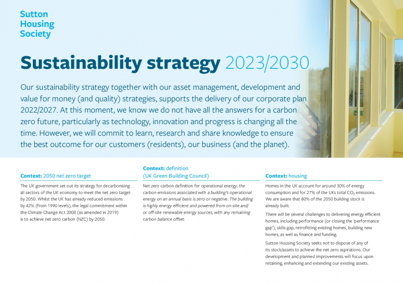 SHS Sustainablilty strategy 2023-30